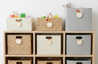 Playroom Storage Labels and Bins That Look Good